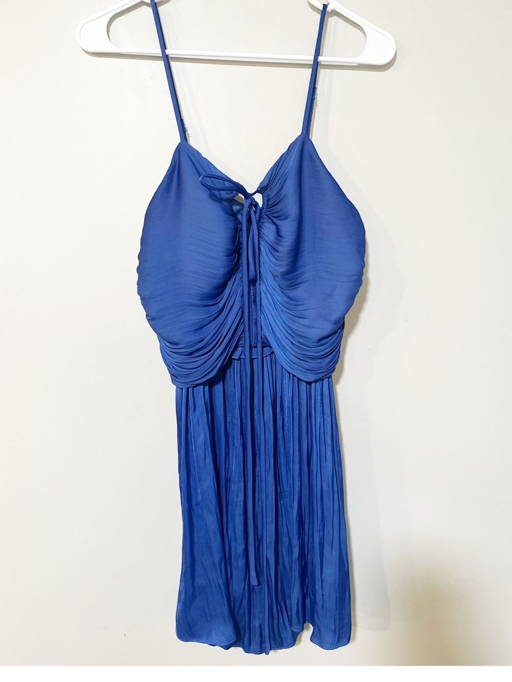 House of Harlow 1960 ruched mini dress royal blue size medium